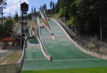 Ski jump hill in Wisła Centrum